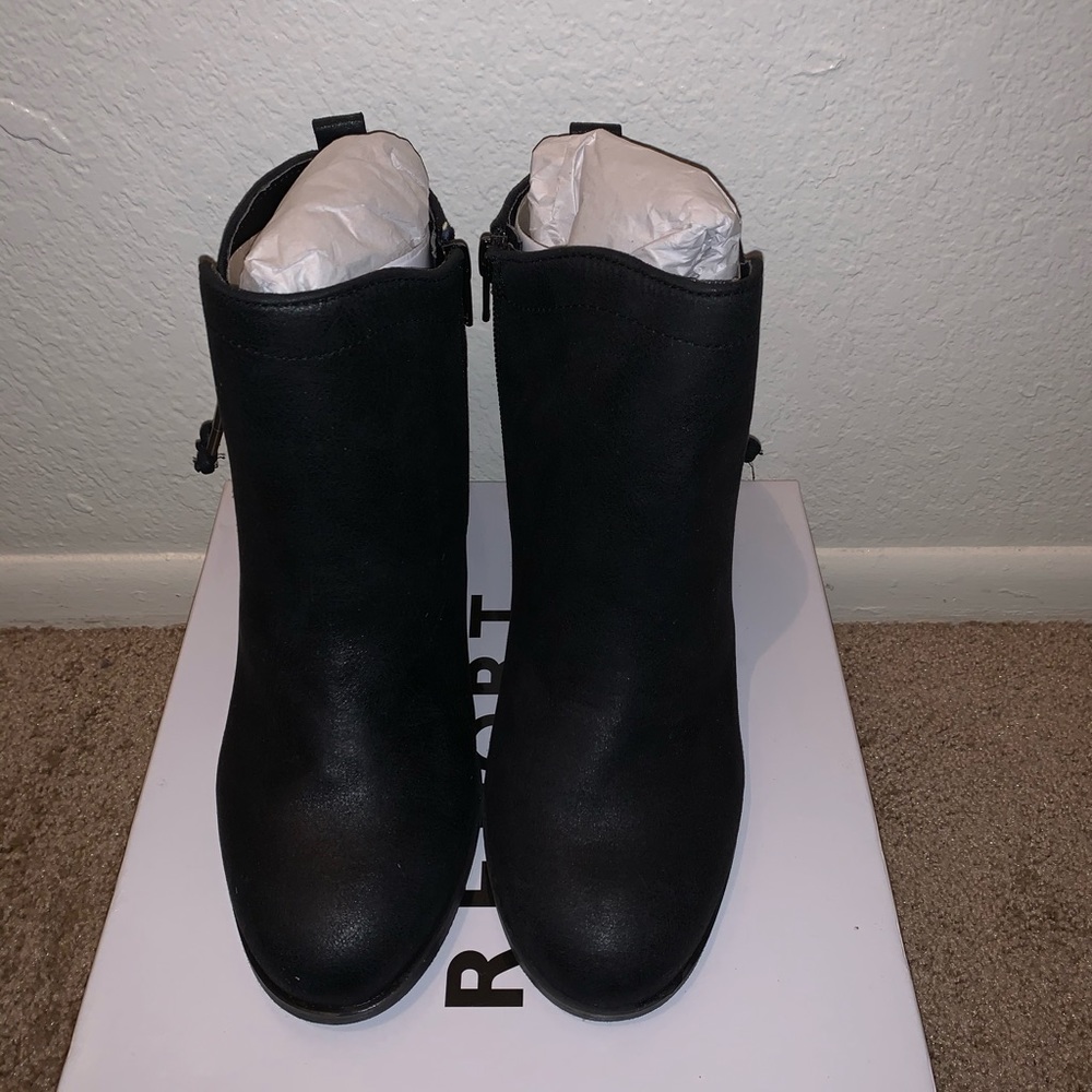 Black booties size 8.5